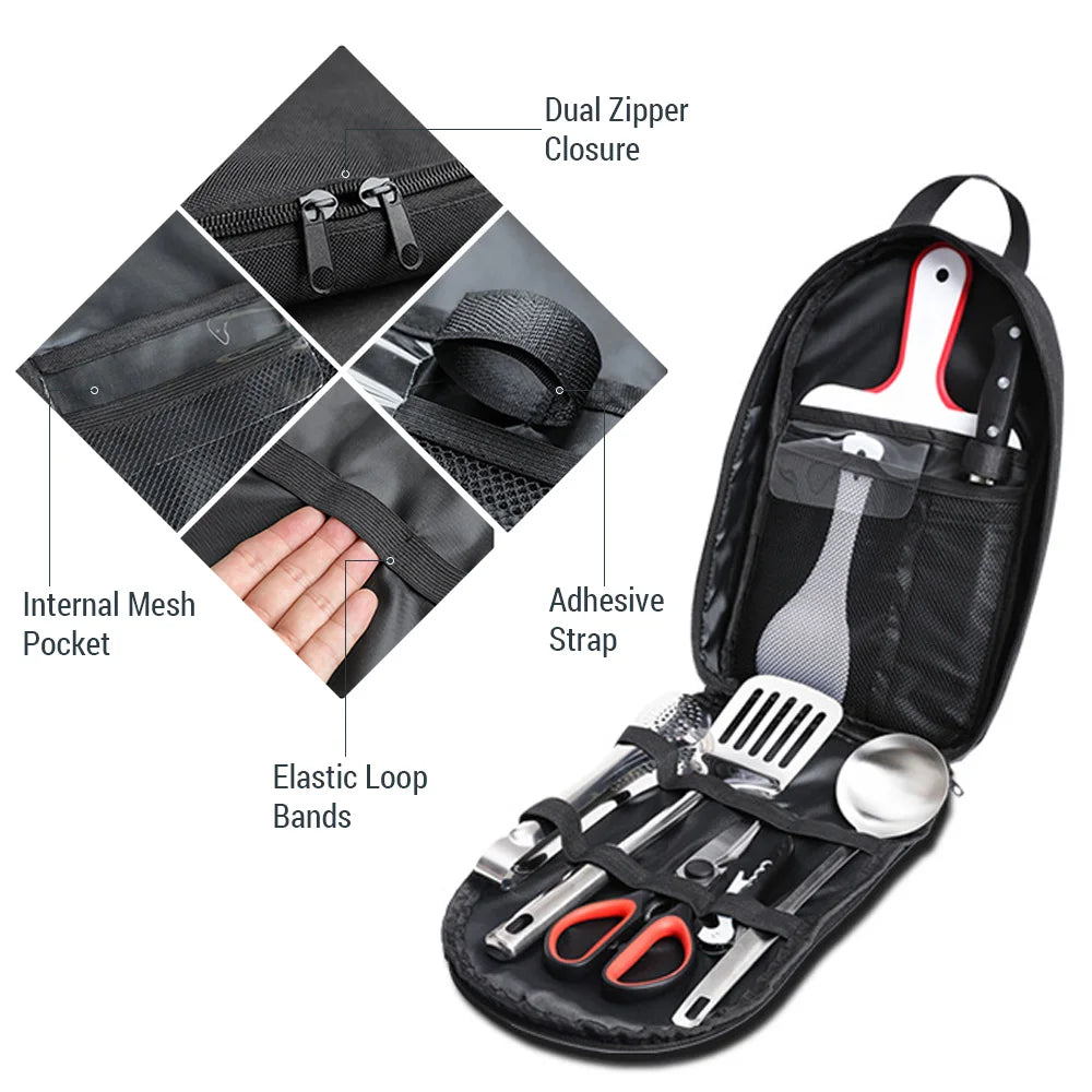 9 in 1 Portable Utensils Set