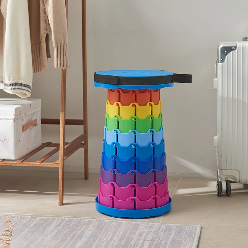 Portable Folding Telescopic Stool