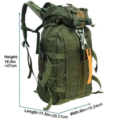 Vintage Style Nylon Hiking Backpack