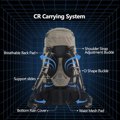 70L Lighweight Hiking Backpack